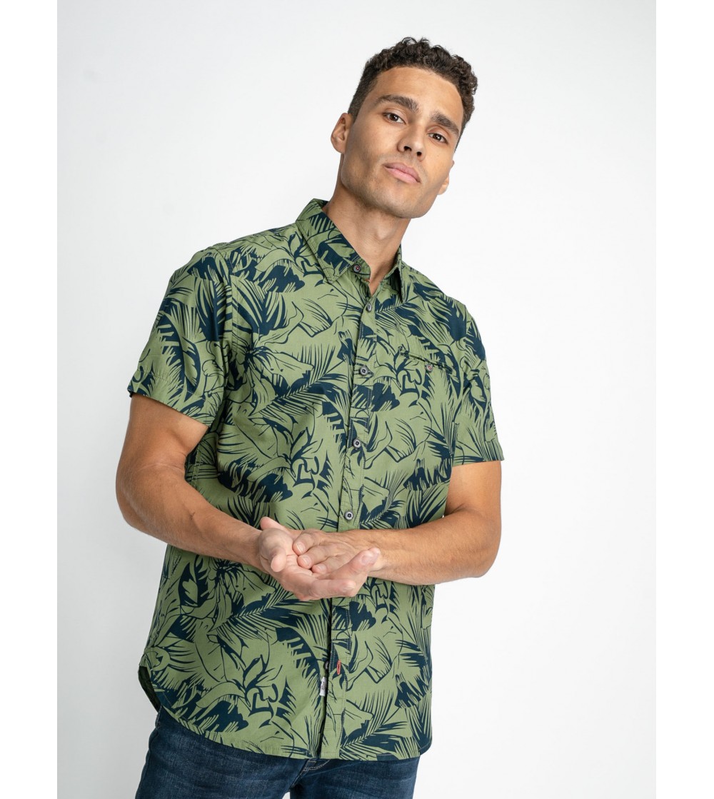 Camisa hawaiana PETROL /...